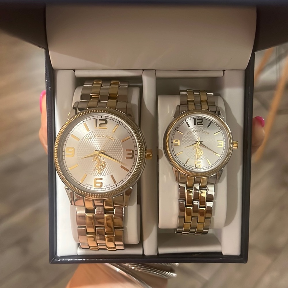 U.S. Polo Assn his and hers watches